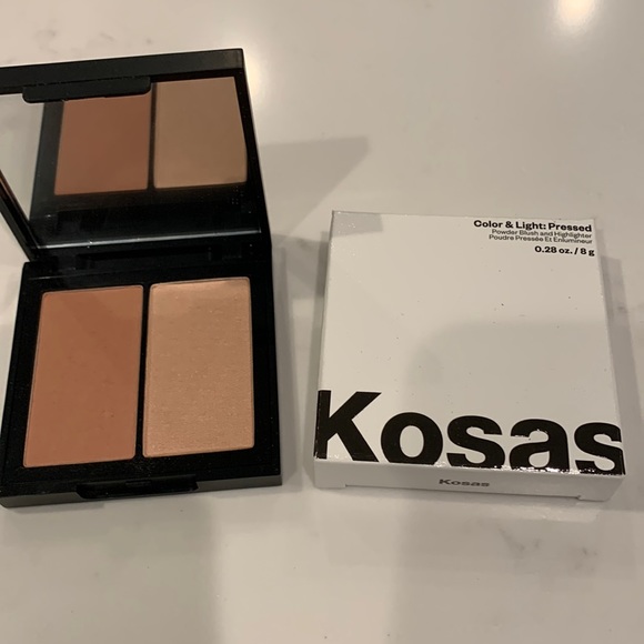Kosas Makeup Kosas Powder Blush Highlighter Set In Contrachrome